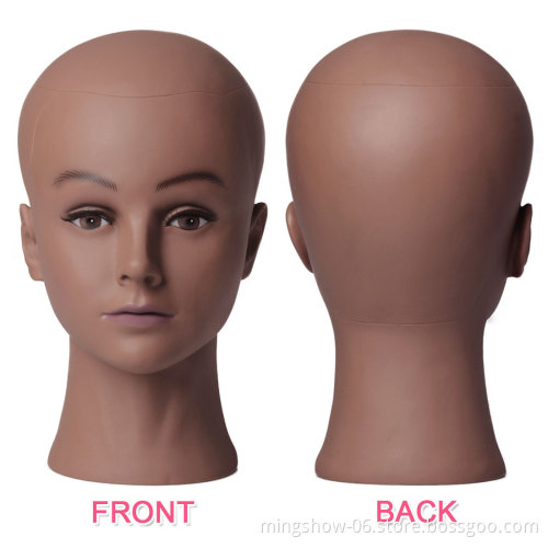 Afro Bald Mannequin Head Black Female Manikin doll head